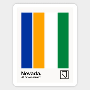 Nevada // Original Minimalist Artwork Poster Design Magnet